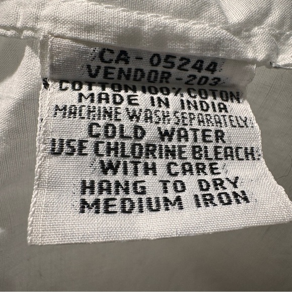 Cotton Ginny Plus Vintage White Button Down Long S|leeve Shirt Size 3x - Picture 10 of 11